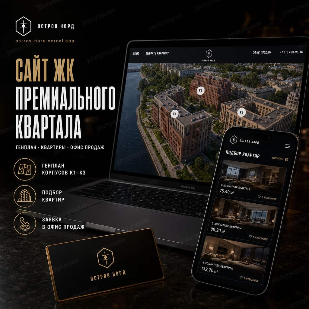 Остров Норд - премиальный сайт жилого квартала