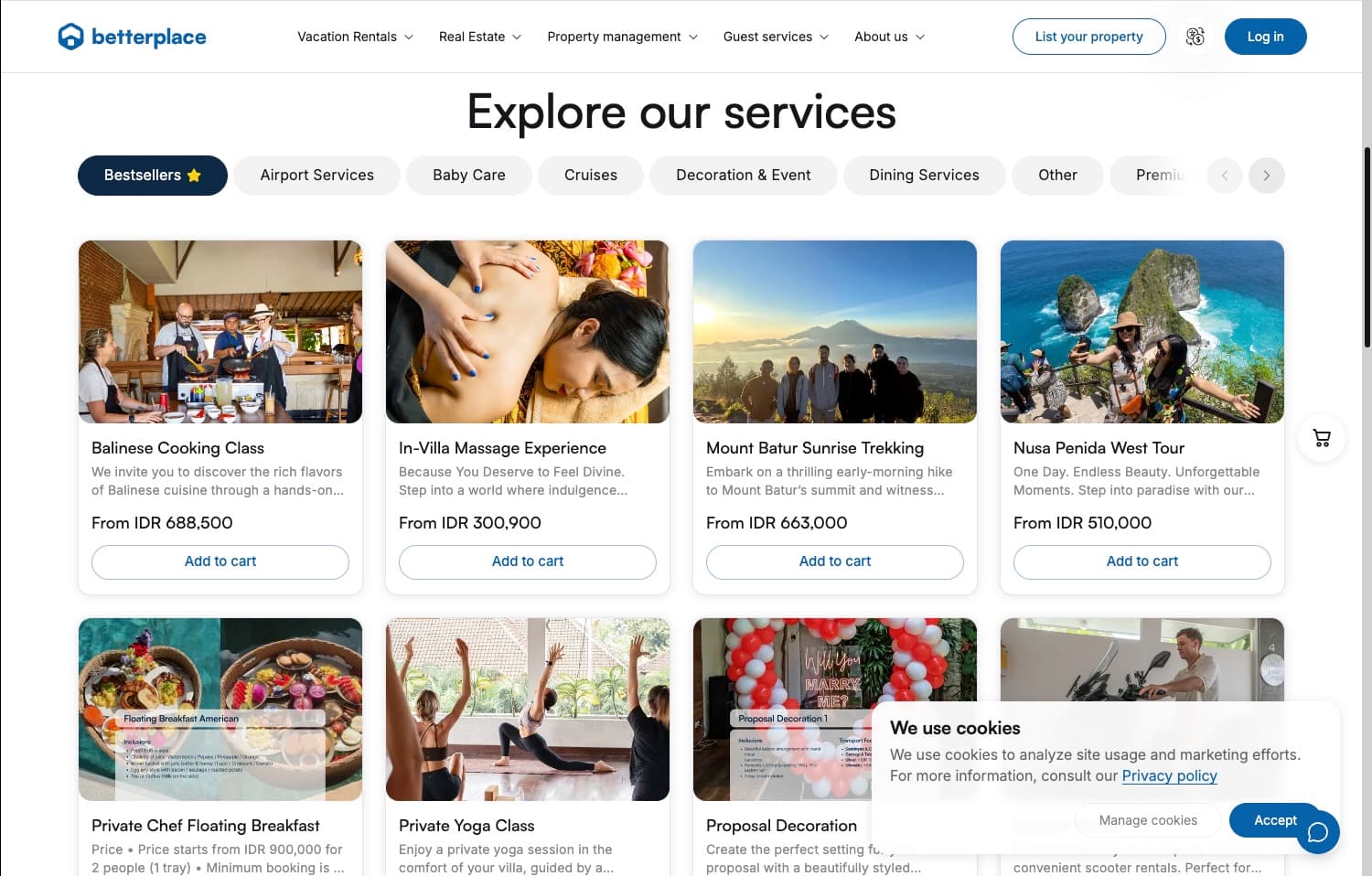 Betterplace - каталог Experiences: bestsellers, туры и сервисы с ценами