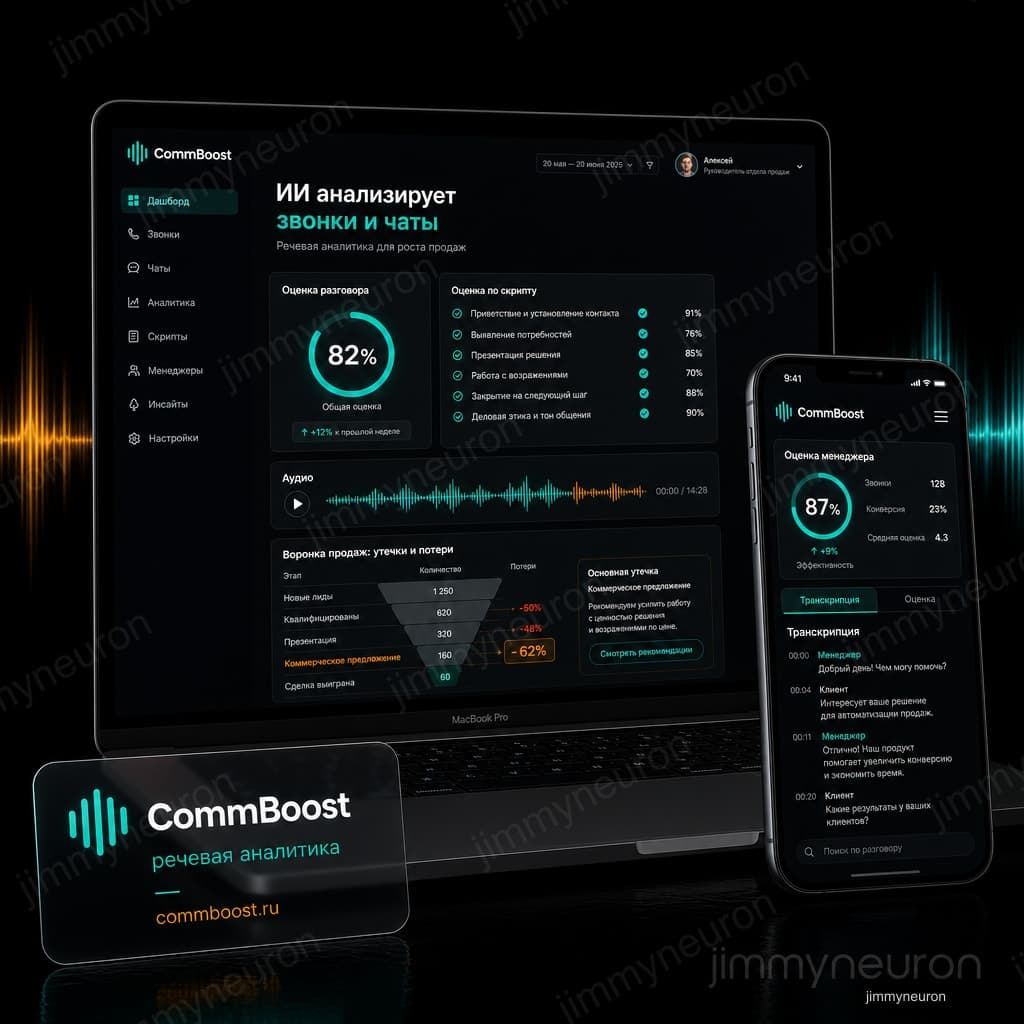 Preview of CommBoost - AI sales analytics · CIS-ready