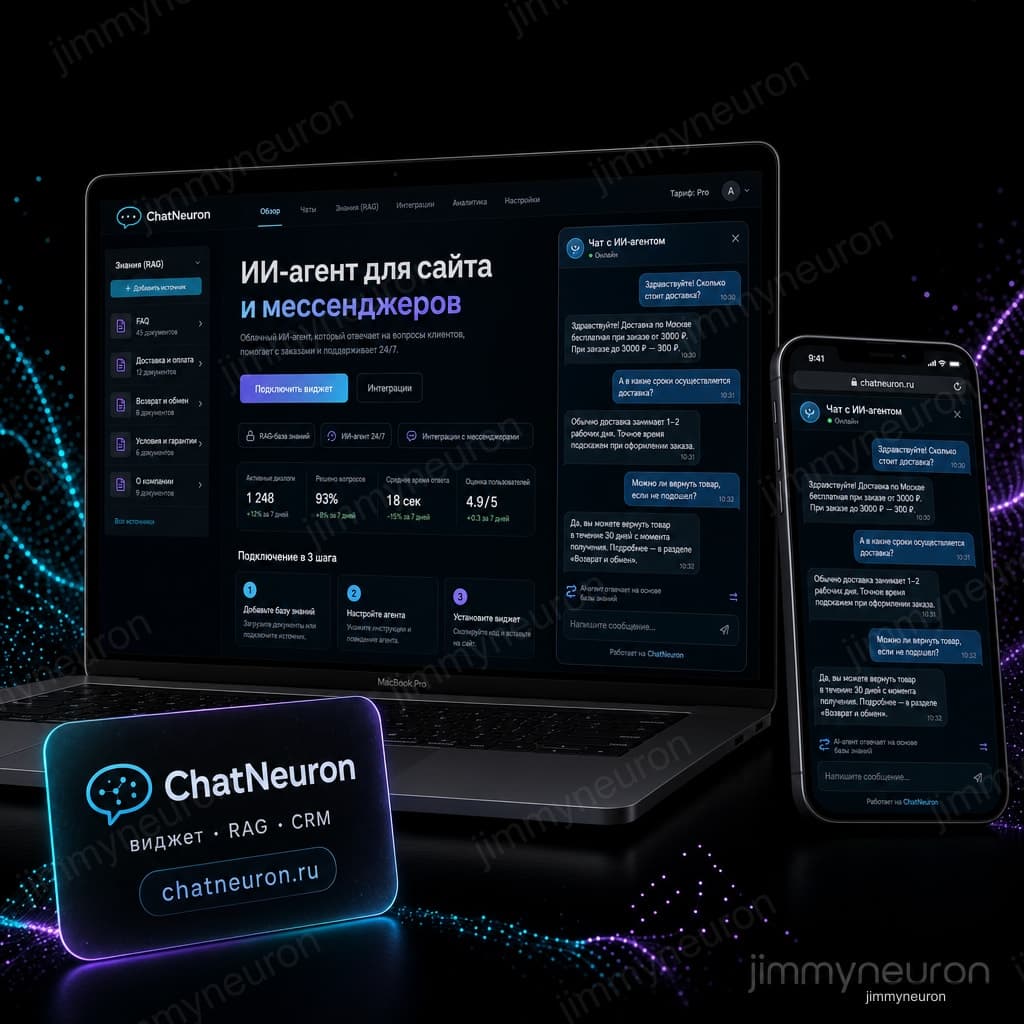 Preview of ChatNeuron - AI employees for website, messengers and CRM · CIS-ready